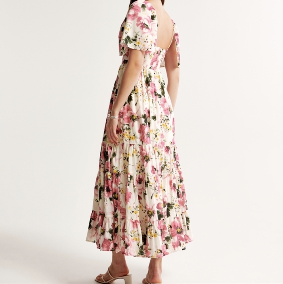 Abercrombie Twist Front Floral Tiered Maxi Dress - Picture 4 of 4